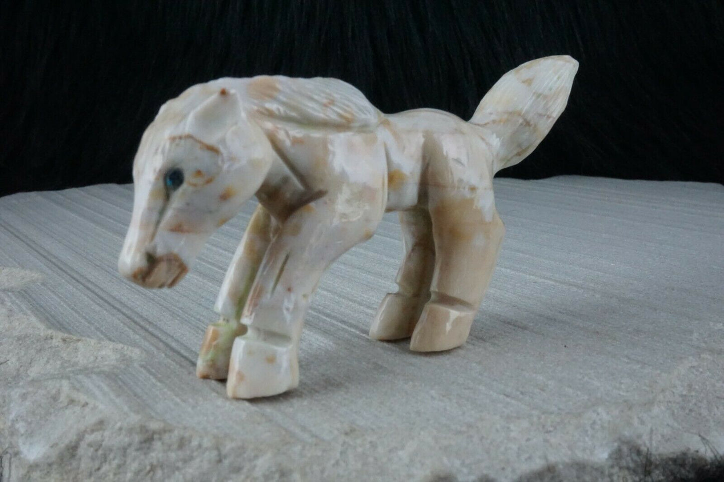 Horse Zuni Fetish Carving - Jonas Hastito - High Lonesome Trading