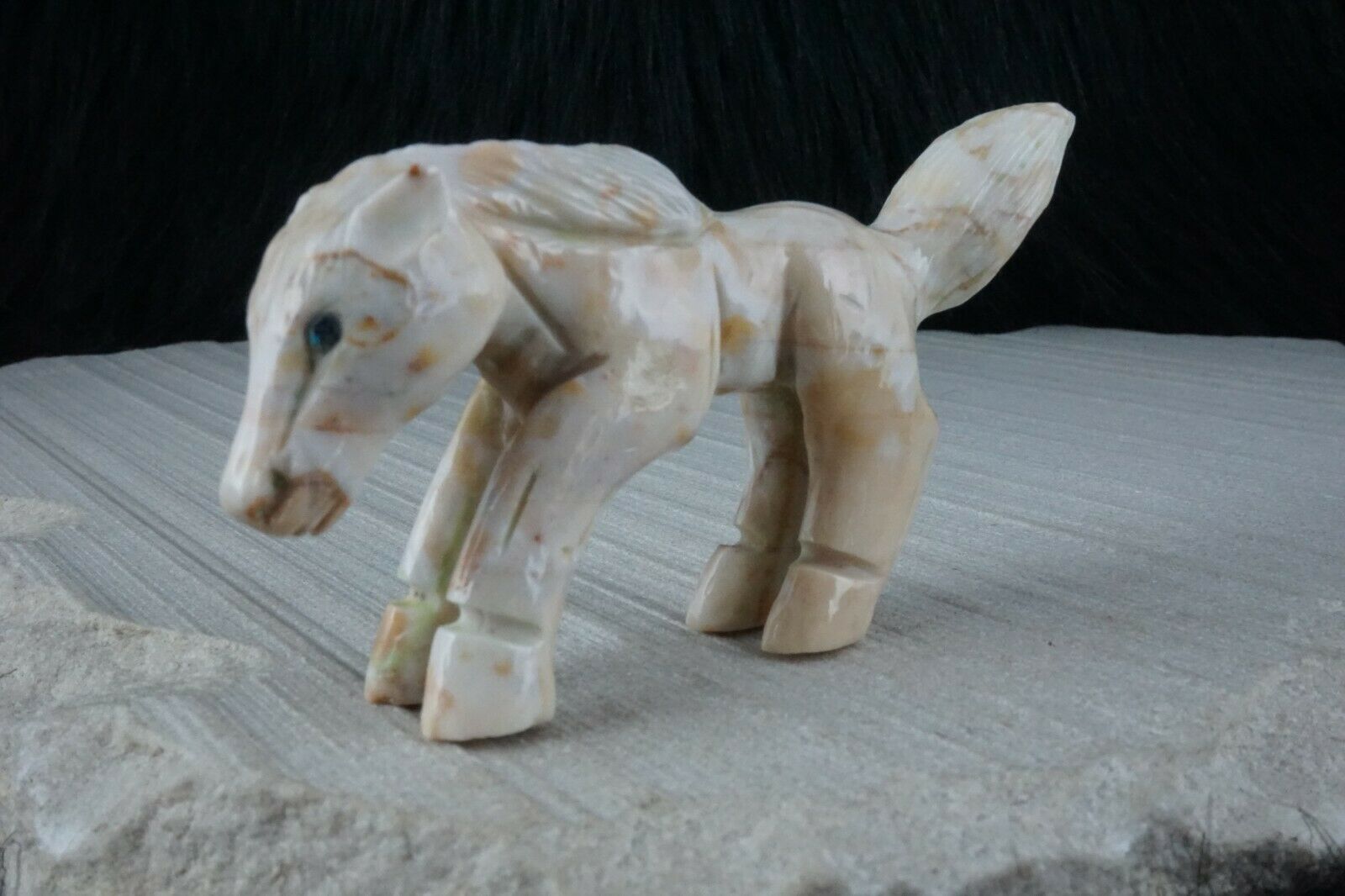 Horse Zuni Fetish Carving - Jonas Hastito - High Lonesome Trading