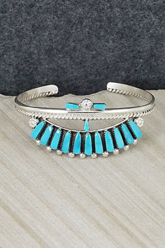 Turquoise & Sterling Silver Bracelet - Carlene Hattie