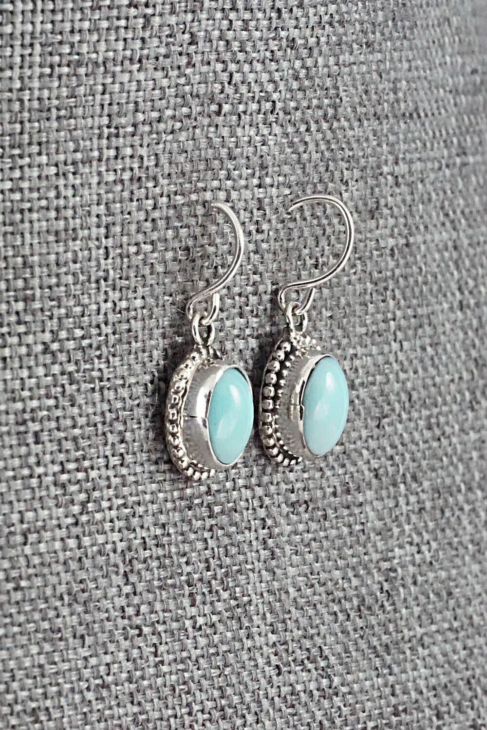 Turquoise & Sterling Silver Earrings - Rosemary Saunders