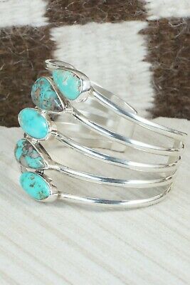 Turquoise & Sterling Silver Bracelet - Jones Delgarito