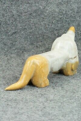 Dog Zuni Fetish Carving - Enrike Leekya