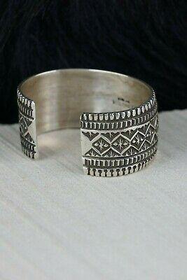 Navajo Sterling Silver Bracelet - Leonard Maloney - High Lonesome Trading