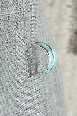 Turquoise & Sterling Silver Earrings - Philbert Chavez