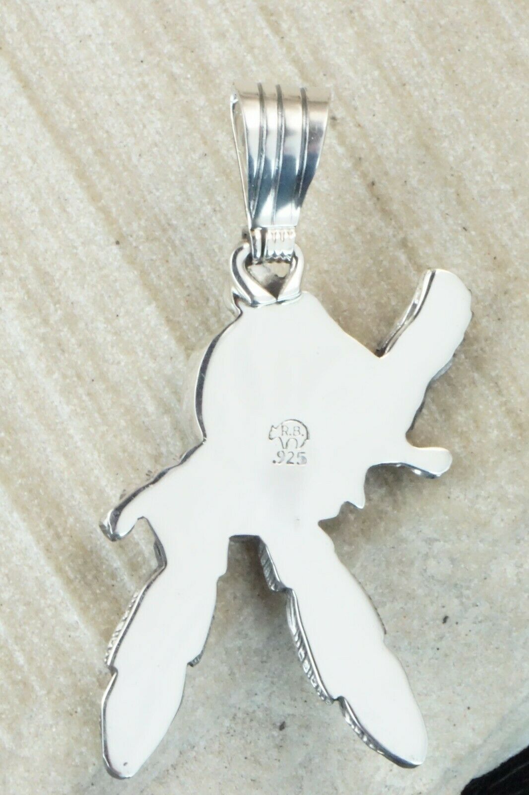 Turquoise and Sterling Silver Pendant - Genevieve Francisco