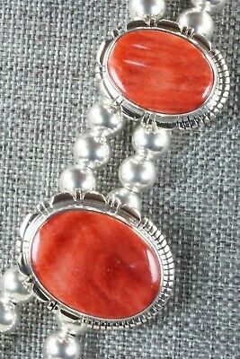 Spiny Oyster & Sterling Silver Necklace and Earrings - Richard Curley
