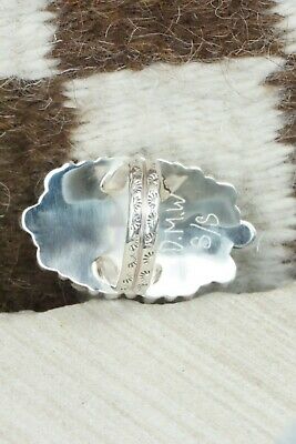 Turquoise and Sterling Silver Ring - Justina Wilson - Size 9.5