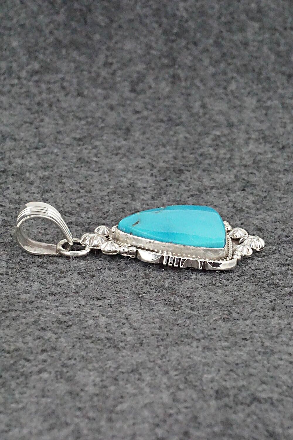 Turquoise and Sterling Silver Pendant - Daniel Benally