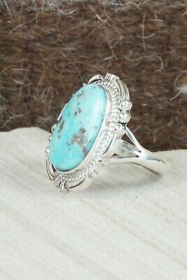 Turquoise & Sterling Silver Ring - Daniel Benally - Size 7