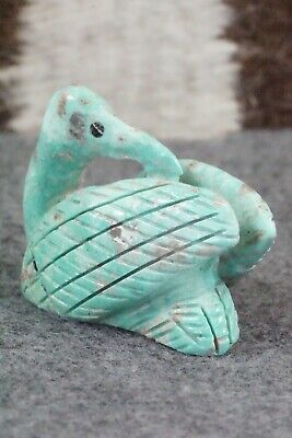 Swan Zuni Fetish Carving - Cody Cheama