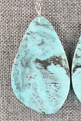 Turquoise & Sterling Silver Earrings - Ella Mae Garcia