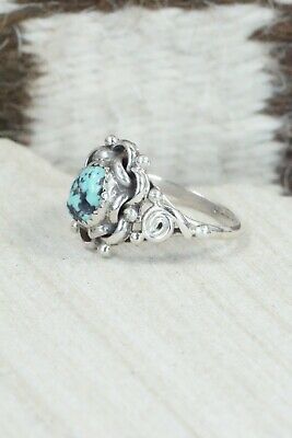 Turquoise & Sterling Silver Ring - Maritta Martinez - Size 9