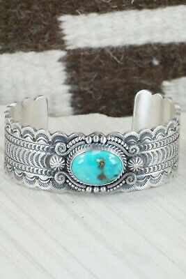 Turquoise & Sterling Silver Bracelet - Michael Calladitto