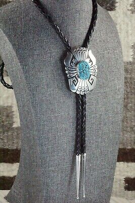 Turquoise & Sterling Silver Bolo Tie - Richard Singer