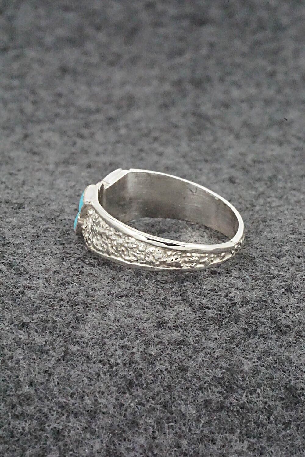 Turquoise & Sterling Silver Ring - Bonnie Quam - Size 8.5