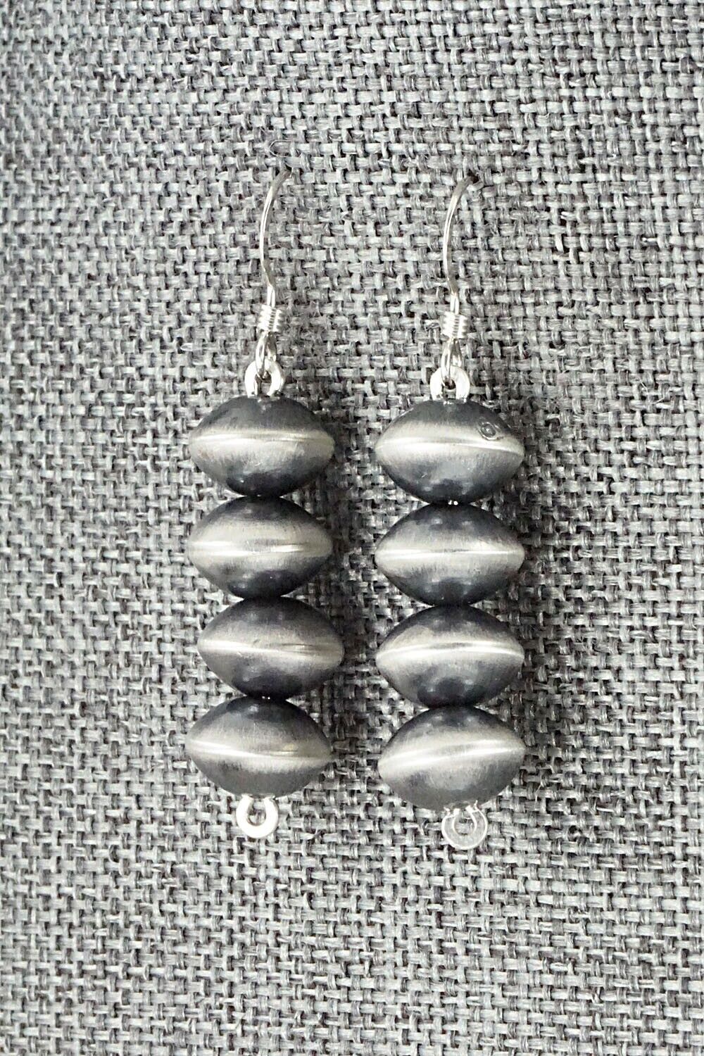 Sterling Silver Navajo Pearl Earrings - Preston Haley