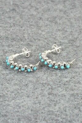 Turquoise & Sterling Silver Earrings - Stephen Haloo