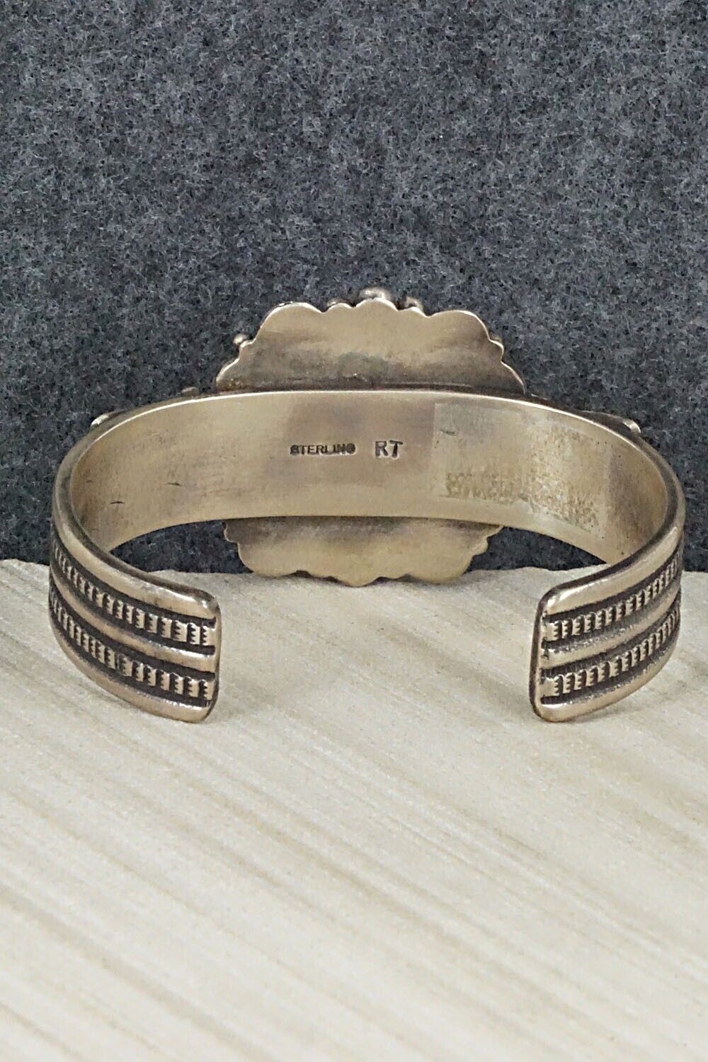 Turquoise & Sterling Silver Bracelet - Ronald Tom
