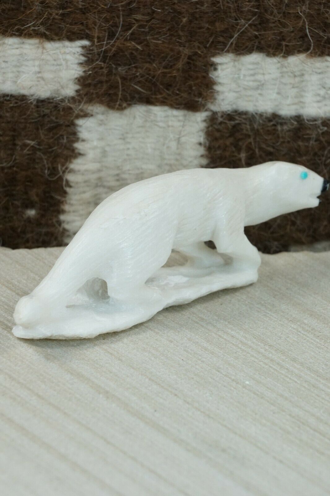 Mink Zuni Fetish Carving - Derrick Kaamasee