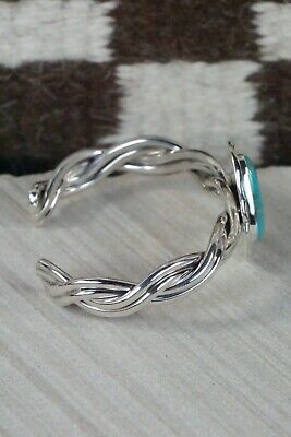 Navajo Turquoise and Sterling Silver Bracelet - Samuel Yellowhair