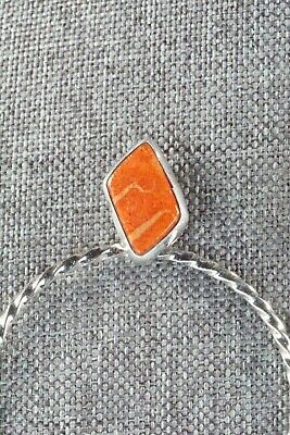 Coral & Sterling Silver Earrings - Annie Spencer