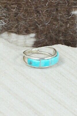Turquoise & Sterling Silver Ring - Gloria Waseta - Size 6.25