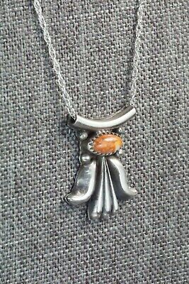 Spiny Oyster & Sterling Silver Necklace - Sharon McCarthy
