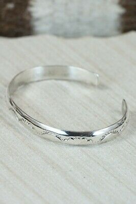 Navajo Sterling Silver Bracelet - Elaine Tahe