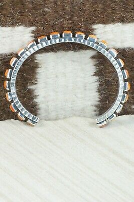 Spiny Oyster & Sterling Silver Bracelet - Ernest Rangel