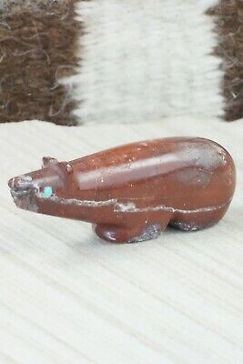Bear Zuni Fetish Carving - Ronnie Lunasee