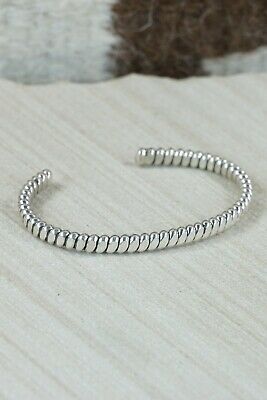 Navajo Sterling Silver Bracelet - Elaine Tahe
