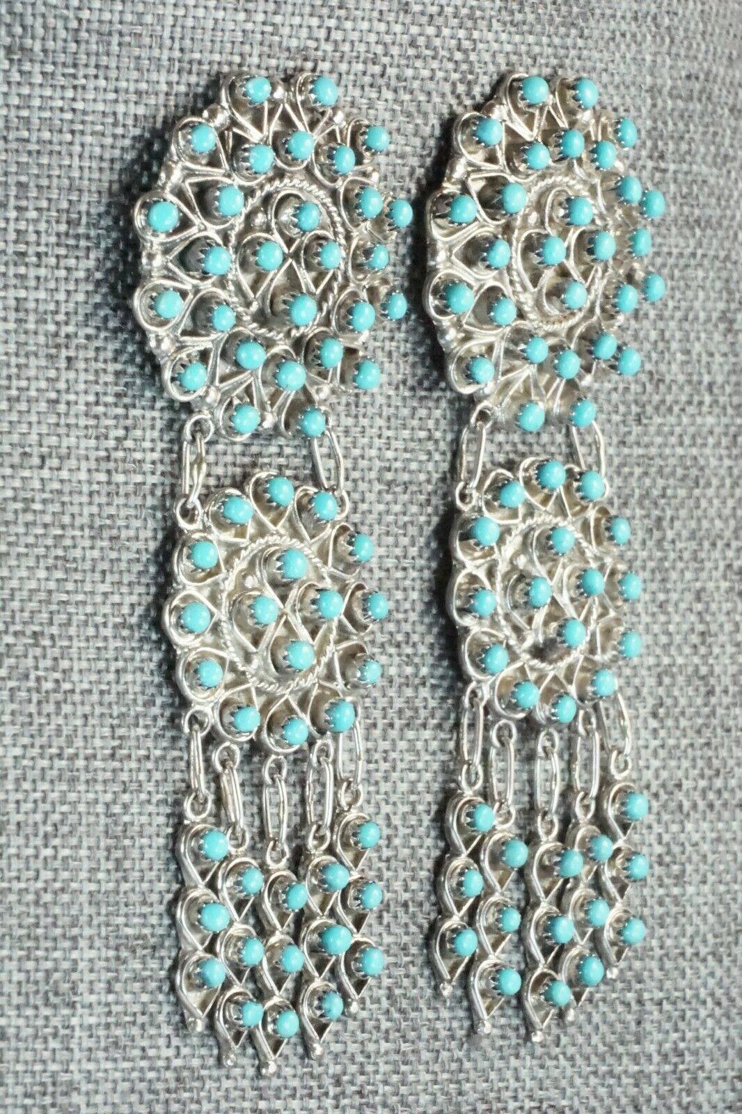 Turquoise & Sterling Silver Earrings - Waylon Johnson