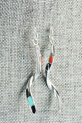 Multi Stone & Sterling Silver Earrings - Ira Johnson