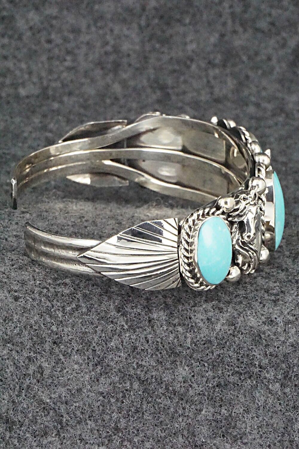 Turquoise & Sterling Silver Bracelet - Bobby Platero