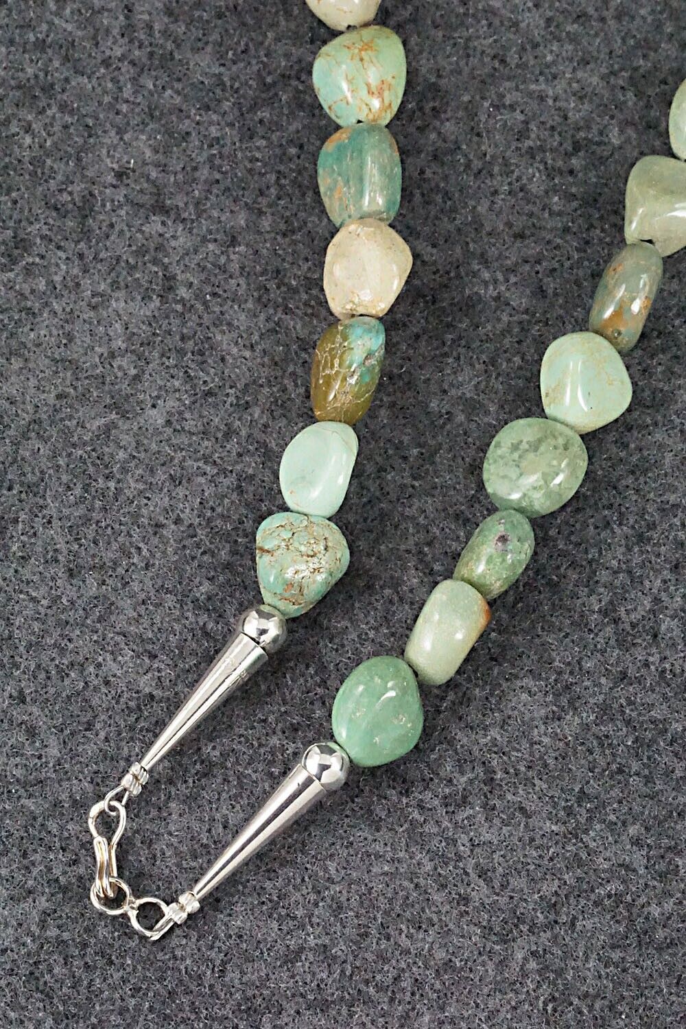 Turquoise and Sterling Silver Necklace - Louise Joe