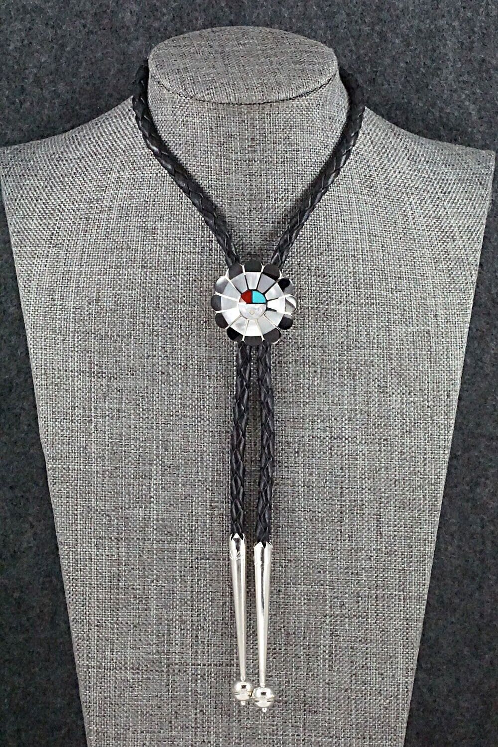 Multi Stone & Sterling Silver Bolo Tie - Denise Siutza