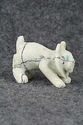 Bobcat Toad Zuni Fetish Carving - Wilfred Cheama
