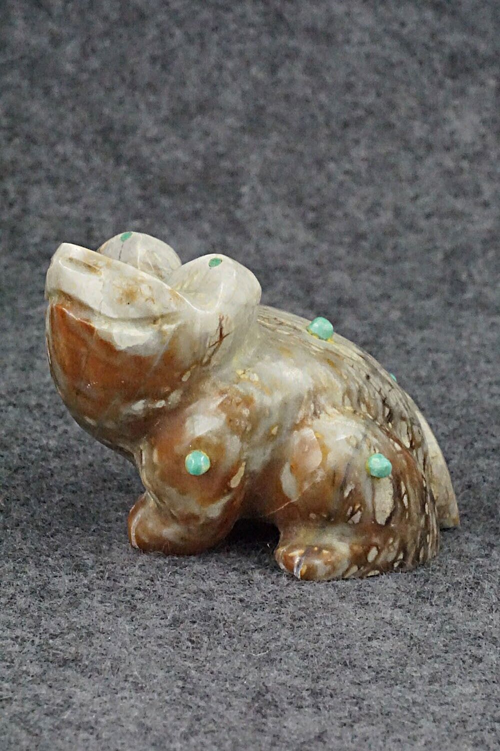 Frog Zuni Fetish Carving - Enrike Leekya