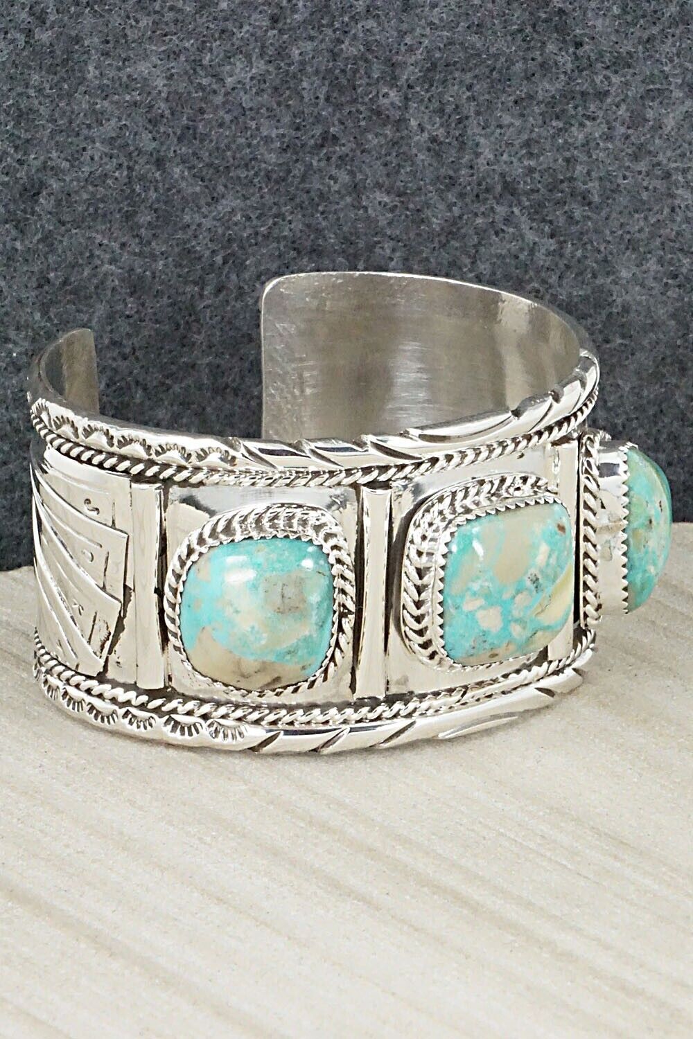 Turquoise & Sterling Silver Bracelet - Jimmy Garcia Jr.