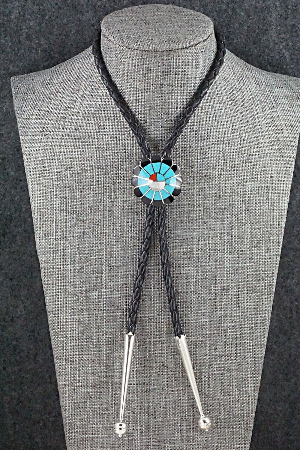 Multi Stone & Sterling Silver Bolo Tie - Denise Siutza