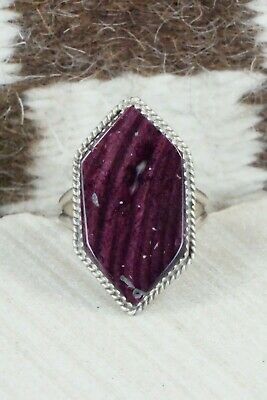 Spiny Oyster and Sterling Silver Ring - Selina Warner - Size 9.5
