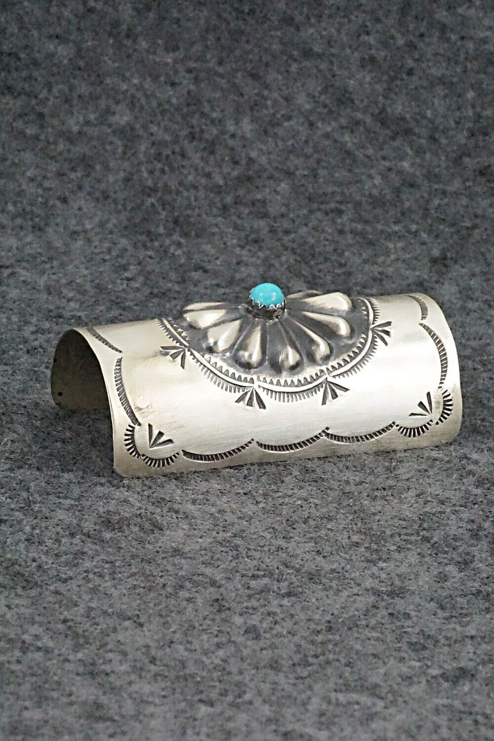 Turquoise & Sterling Silver Hair Pin - Arlene Soce