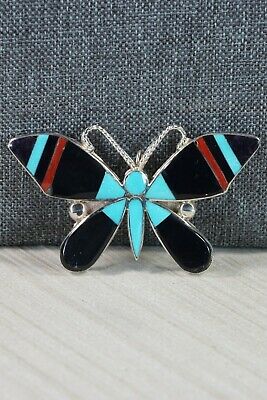 Multi Stone and Sterling Silver Pendant & Pin - Angus Ahiyite