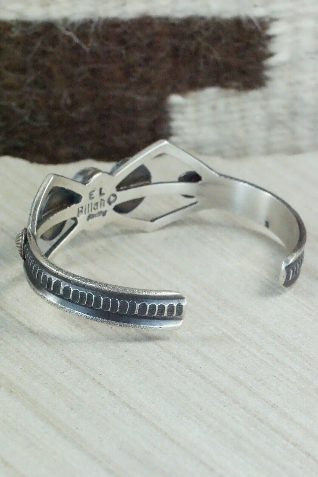Turquoise and Sterling Silver Bracelet - Eva & Linberg Billah