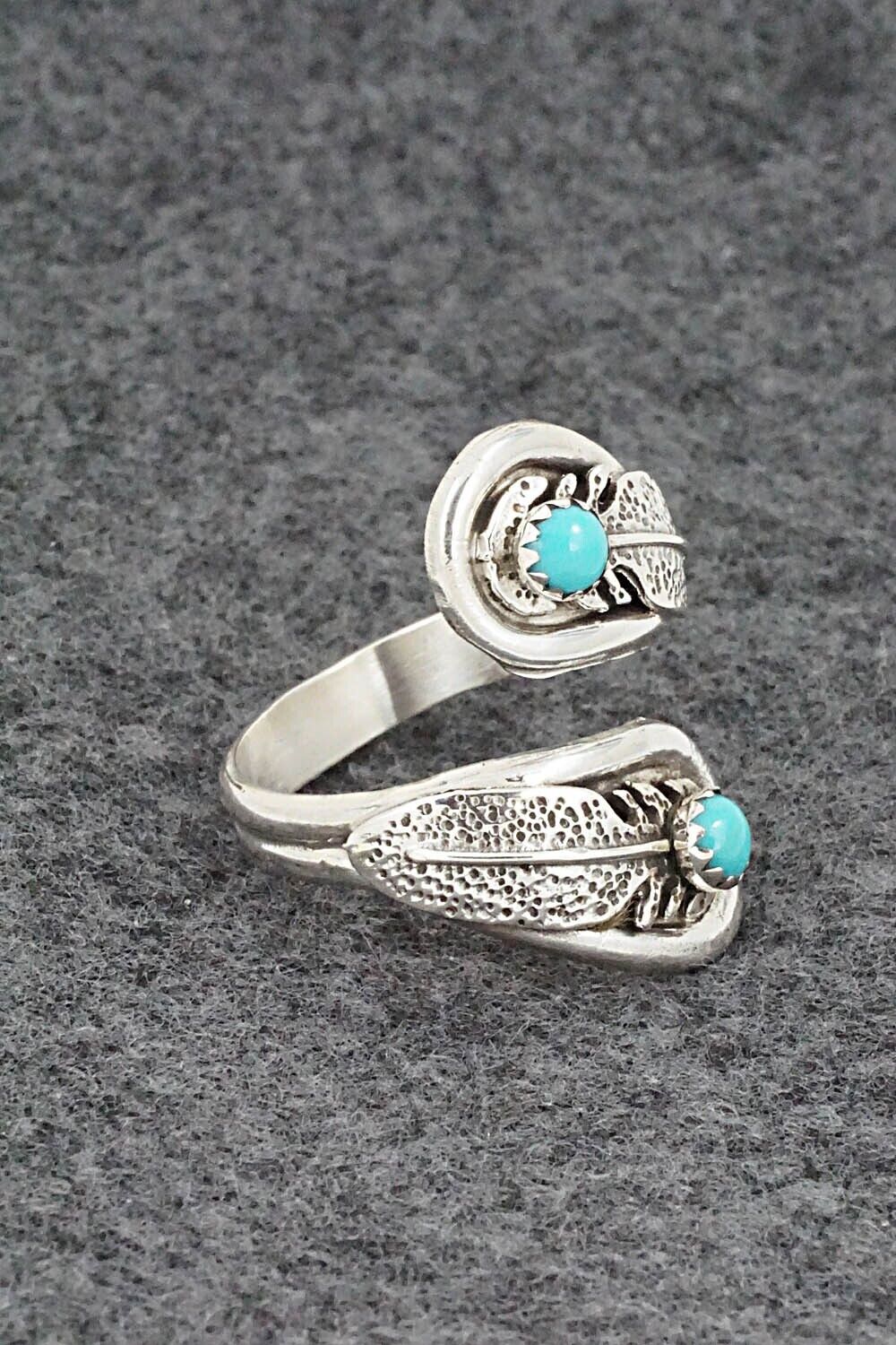 Turquoise & Sterling Silver Ring - Genevieve Francisco - Size 8.25