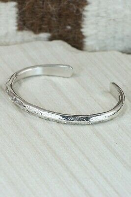 Navajo Sterling Silver Bracelet - Elaine Tahe