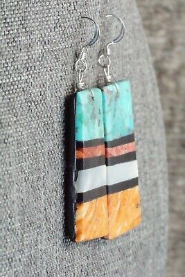 Multi Stone & Sterling Silver Earrings - Torevia Crespin