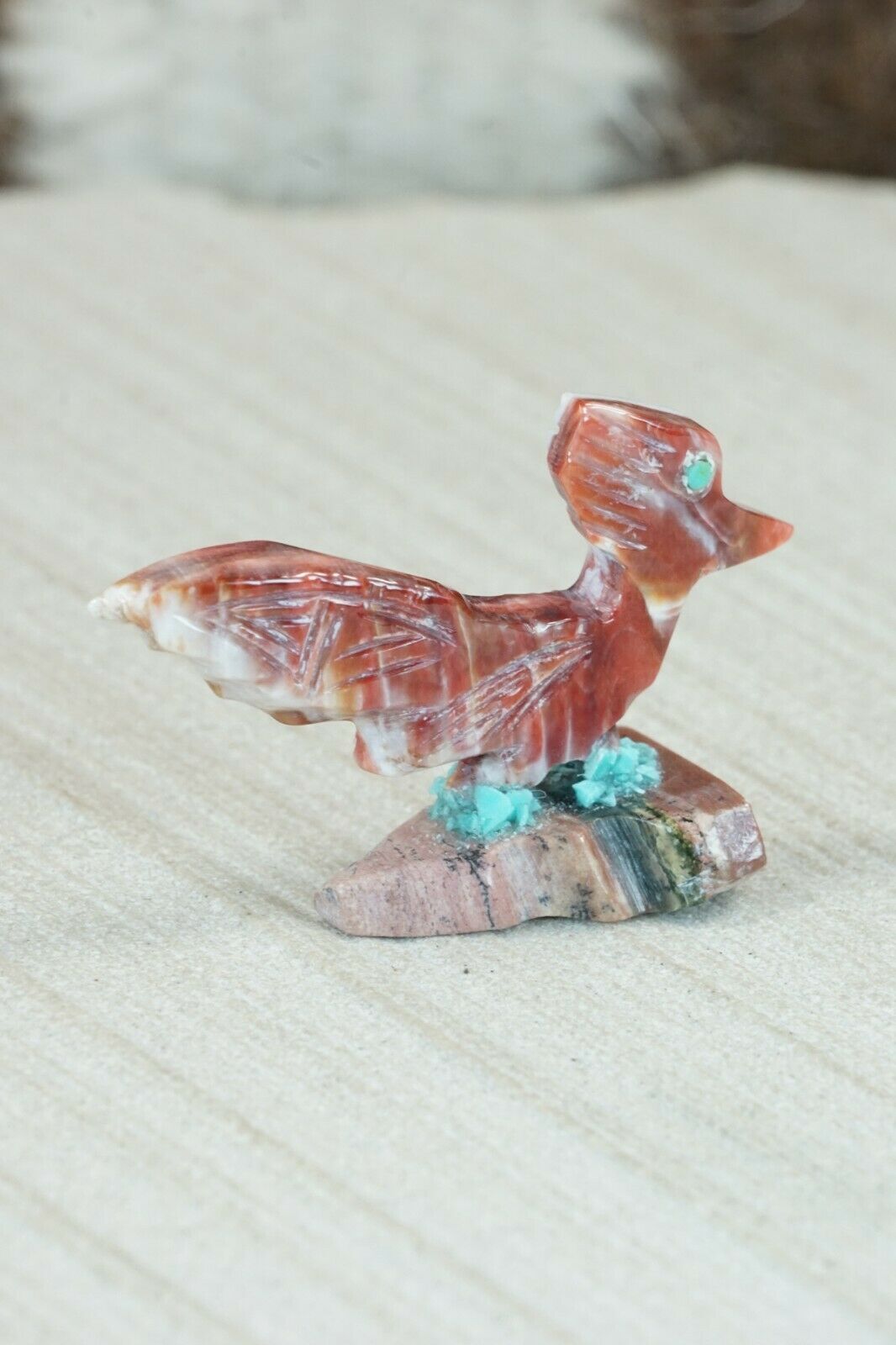 Road Runner Zuni Fetish Carving - Gloria Chattin