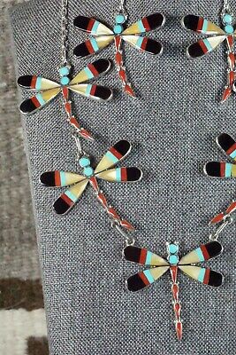 Multi Stone & Sterling Silver Inlay Jewelry Set - Angus Ahiyite