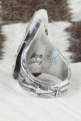 Turquoise and Sterling Silver Ring - Glenn Livingston - Size 12.5
